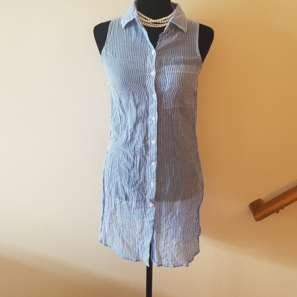 100% Cotton long Shirt with side slits bu Japna